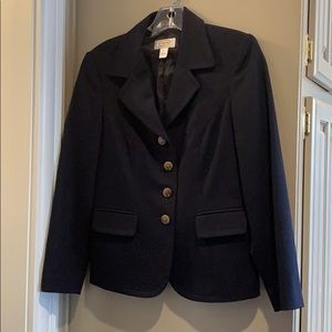 Talbots classic navy blazer